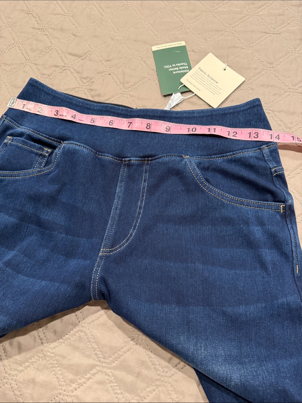 Halara Flex High Waisted Pockets Baggy Wide Leg Washed Casual Jeans. - Picture 9 of 11